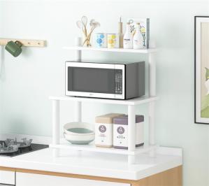 Wholesale Modern White Multipurpose Kitchen Microwave Oven Storage Rack Shelving from china suppliers