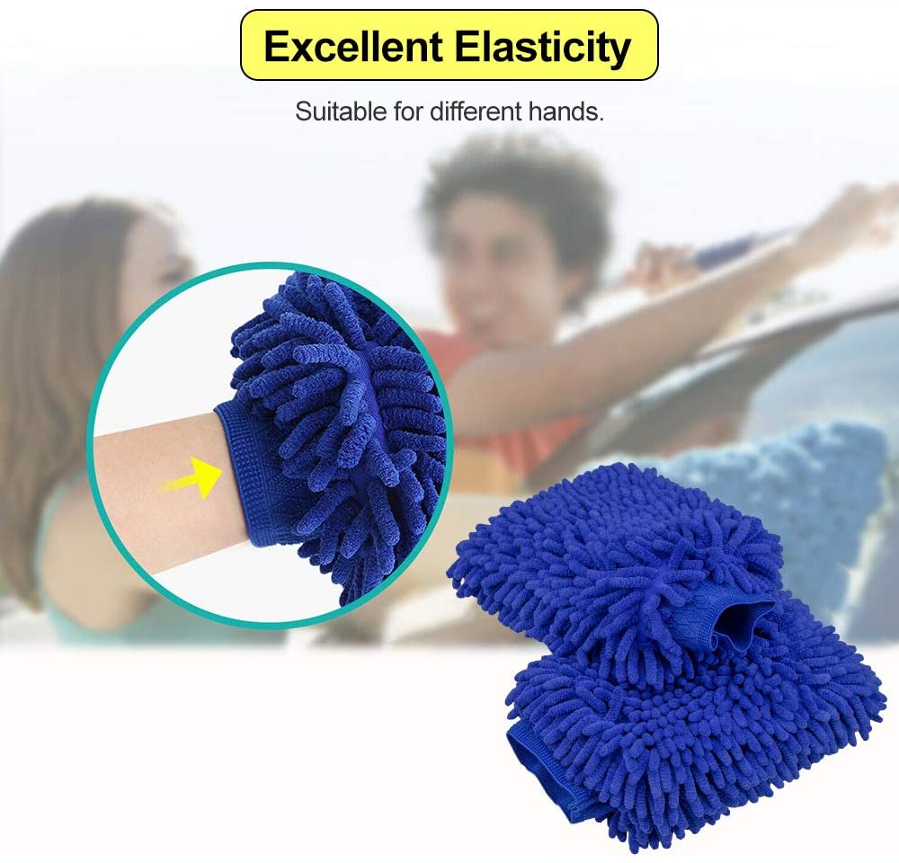 Lightweight Microfiber Car Wash Sponge Scratch Free Car Microfiber Sponge Portable