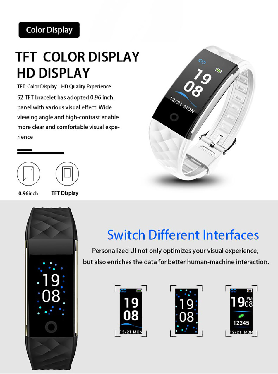 OEM Smart Heart Rate Bracelet Adult BT4.0 BLE Heart Rate Smart Wristband