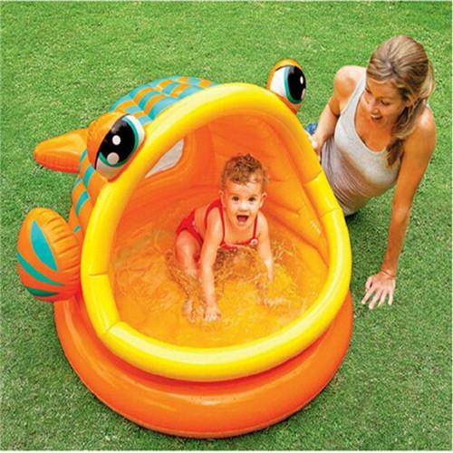 Fish Shade Baby Swimming Inflatable Pool Cartoon Animal Mouth Open Baby Water