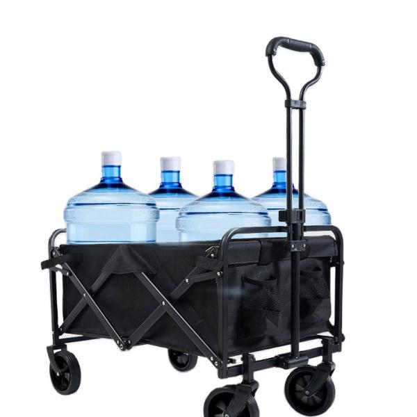 Supermarket Heavy Duty Steel Trolleys Manufacturers Hand 4 Wheel Beach Wagon