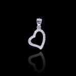 Childrens Silver Red Enamel Pendant Christmas Santa Claus Shape For Gift
