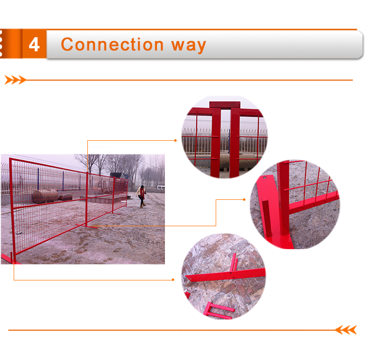 Galvanized Canada standard temporary construction fence,removable fencing