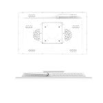 Hospital Open White Touch Floor Standing Digital Signage 22 Inch All In One