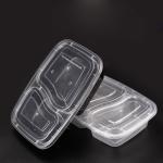 Best-selling high quality 2 compartments airtight disposable food container
