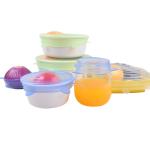 7 Pack Reusable Container Lid Silicone Household Products BSCI Round