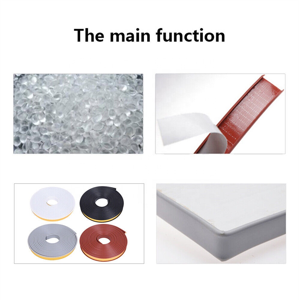 Black U-Shape Edge Banding Self Adhesive Edge Protector for Furniture 12mm