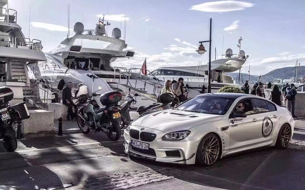 For BMW 6 Series F12 F13 Body Kit FPR Material F12 F13 Upgraded Prior Design Style Body Kit Spoiler