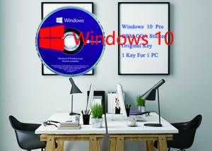 Wholesale Microsoft Win 10 Pro Product Key Software Sticker 64bit DVD + OEM key Activation Online from china suppliers