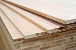 E0 Grade Laminated Wood Blocks , Decorative Hot Press Hardwood Block Board
