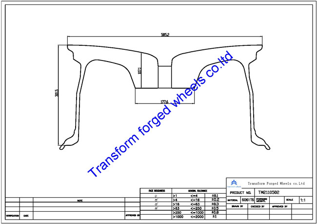 TM2110502 21X10.5 inches forged wheels monoblock wheels blanks Dimple style barrel and rims