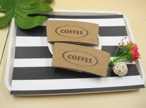 Wholesale 16 / 20oz Hot Coffee Paper Cup Sleeves odorless With Logo FSC Certification from china suppliers
