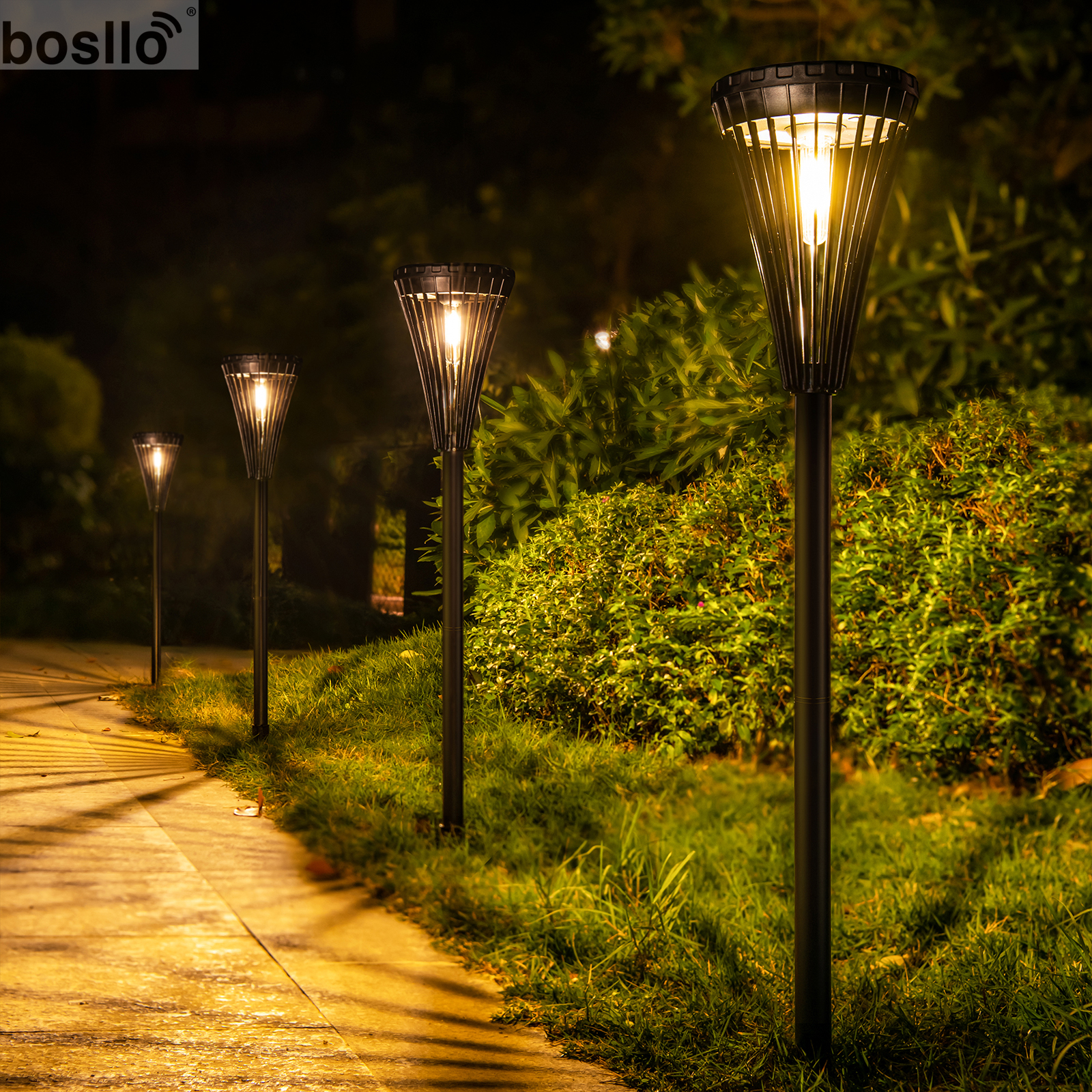 3.7V Solar Garden Lights with LAMP COVER DIAMETER 12CM H 19cm for Garden Decoration
