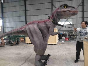 Wholesale Life Size Red Striped Raptor Costume Smoke Effects from china suppliers