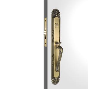Wholesale Outside Entry Door Handlesets / Antique Brass Entrance Door Handles from china suppliers