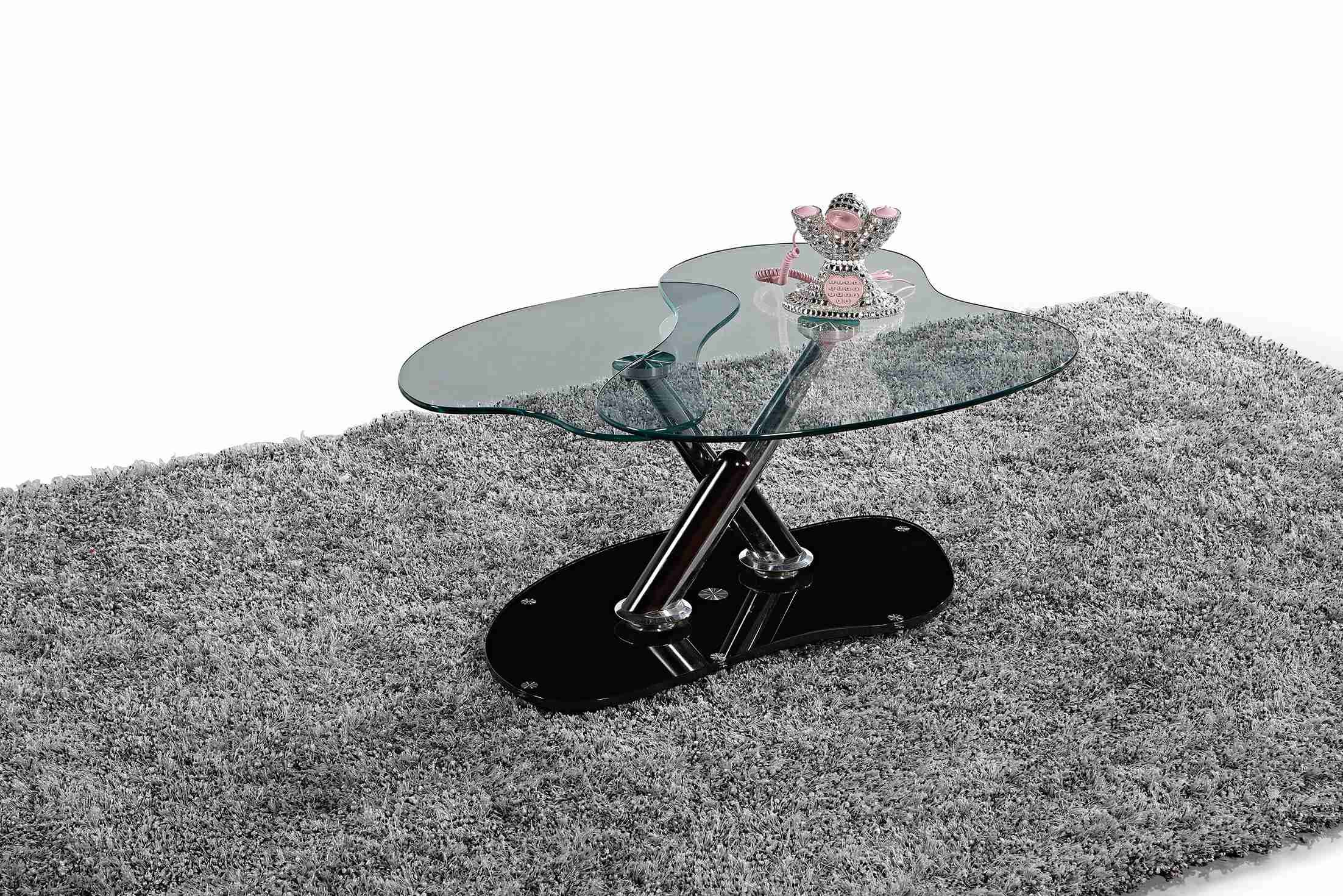 Oval Top Rotated Folded Side Table For Living Room Decorate OEM