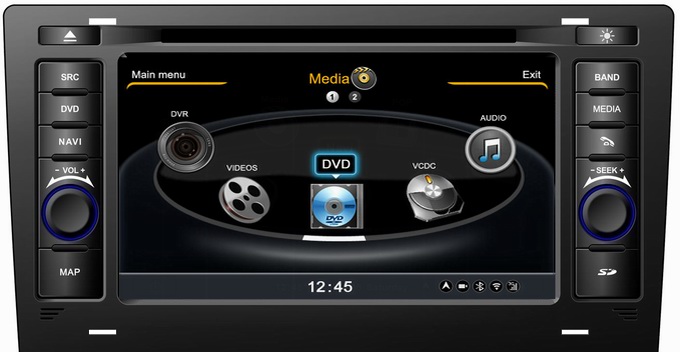 Ouchuangbo S100 Head Unit Car Radio Player Stereo for Audi A8 /S8 1994-2003 HD Video USB