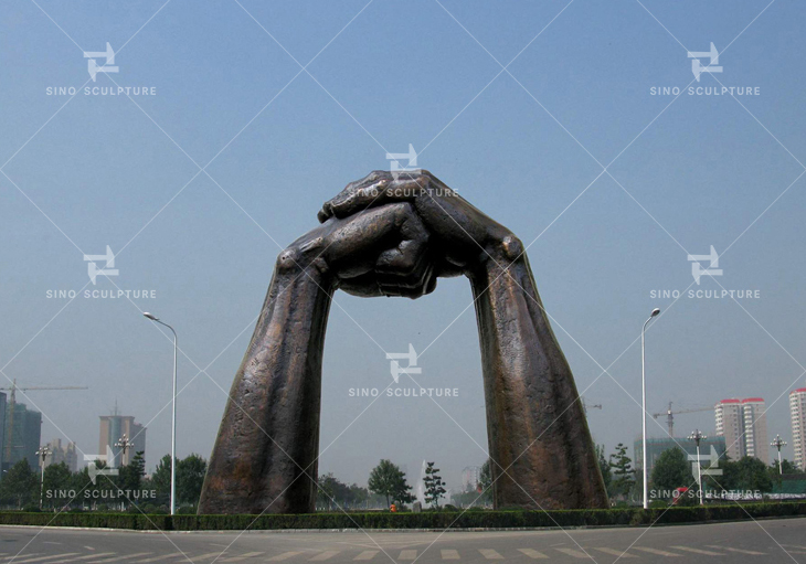 Rendering of the large outdoor bronze sculpture