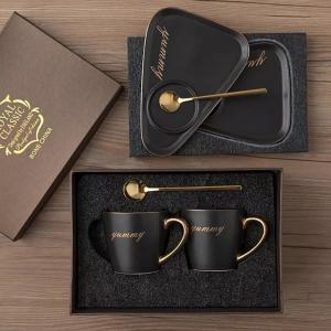 China Custom Printed Free Design Mug Set Gift Box Ceramic Coffee Cups Gift Box on sale