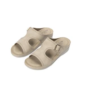 Wholesale BS089 Hot Style Ladies Slippers, Wedge Heel Round Toe, Outer Wear Sandals, Women Summer Light Beach Sandals, Women PU Sl from china suppliers