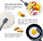 Nontoxic Silicone Kitchen Utensil Sets , 15pcs Silicone Spatula Set For Cooking