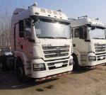 350hp 3 Seats Shacman Used Tractor Truck 4X2 Diesel Fuel 2017 Year