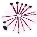Customized Logo Eye Makeup Brush Set 15 Pieces Pearl Style Plastic Handle