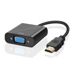 1080P HDMI To VGA Converter Adapter Cable For Computer Male To Female Audio