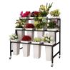Buy cheap Factory Customized Color Size 3-Layer Stepped Plastic Square Bucket Florist from wholesalers