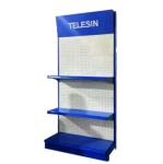 Supermarket shelves gondola silk screen logo custom display rack