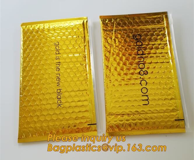 Holographic Zipper Slider Zip Lock Bubble Bag,Cosmetic Zipper Bag/Rose Gold Slider Bubble Bag with Logo,Slider Bubble Zi