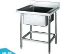 Stainless Steel Single Sink for Kitchen Washing 700*700*800+150mm , Catering