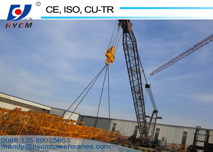 24m Arm Length Roof Crane 6ton WD60 No Mast Crane 150m Max. Lifting Height Schneider Dismantle Tower Crane