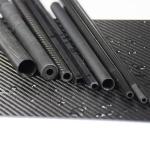 Strong Rigid Tube Roll Wrapped Carbon Fiber Tube Twill Weave Gloss Finish – 48