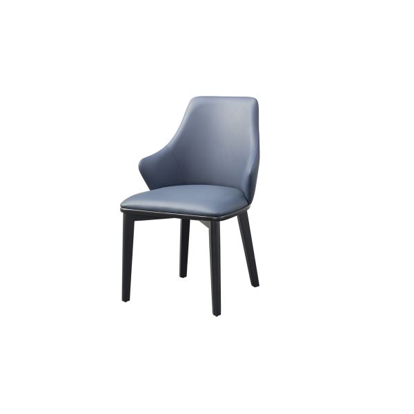 0.35cbm/pc Simple Italian Dining Chairs Comfortable Ash Wood Pu Leather Dining Chairs