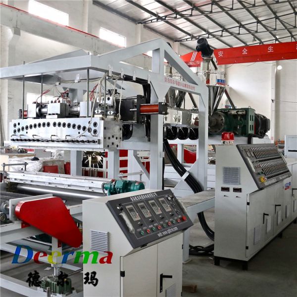 Waterproof PVC Mat Making Machine 55Rpm Single Screw Extrusion Machine Customized