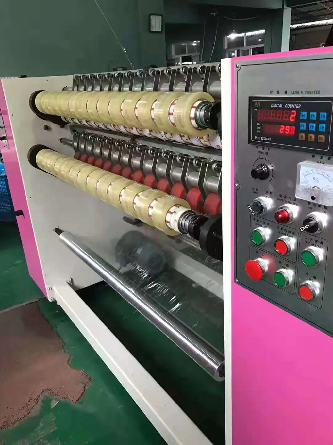 Super Clear BOPP Gum Adhesive Packing Tape Slitting Rewinding Machine
