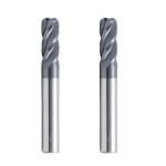 Diamond Coating 4 Flute Solid Carbide End Mill for High Precision Metal Milling