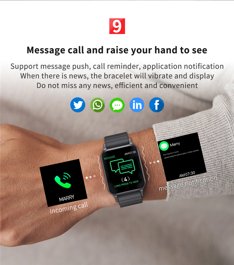 T96 Smartwatch Body Temperature Kids Waterproof Measuring Gts T96 Bracelet Fitness Health Tracker ECG