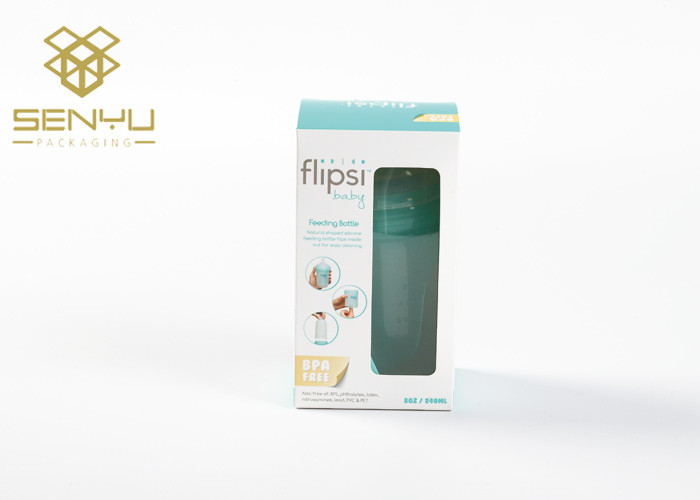 White Blue Transparent 120gsm Kettle Design Packaging Box Environment Friendly
