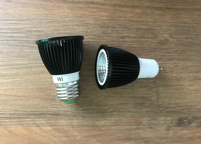 Black IP20 AC 110V 5W LED Spot E27 45 Degree Beam Angle / LED Spotlight Bulbs