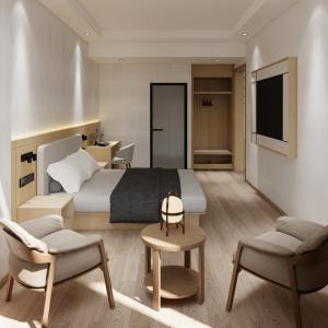 Wholesale High Grade Hotel Bedroom Furniture Artificial Leather Eco - Friendly Panel from china suppliers