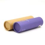 Round Kraft Paper Tube Packaging Box For Tea Biodegradable Recyclable