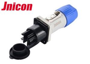 Wholesale Outdoor 3 Pin Waterproof Power Connector , Blue And Gray LED Screen Connector from china suppliers