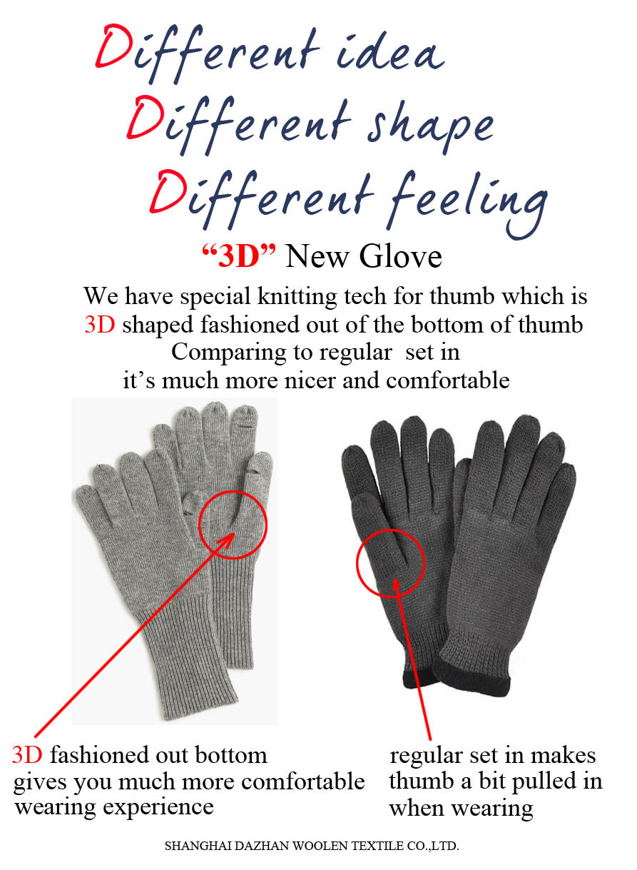 Jacquard Knitted Mitten Gloves , Outdoor Activities Cold Weather Mittens For Women