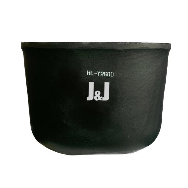 Silicon Carbide Graphite Oval Type Crucible Metal Melting Oxidation Chemical