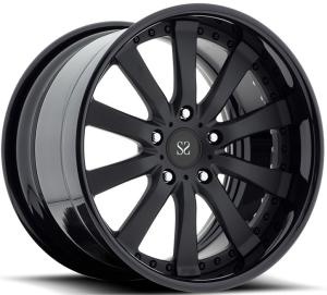 Wholesale Gloss Black Customized Forged Alloy Rims 22x9.5 22x10.5 5x120 For Land Rover / 22 Inch 2-PC from china suppliers