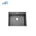 Black Handmade House Kitchen Sinks Single Bowl SUS304 Stainless Steel Kitchen