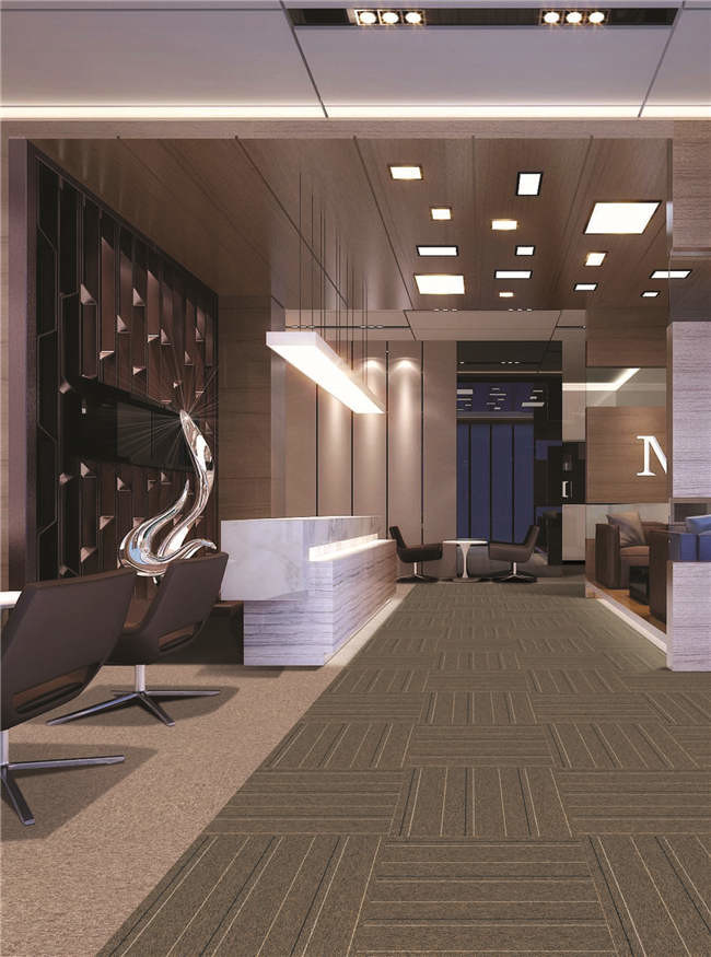 SOUND PROOF PP WITH BITUMEN COMMERCIAL CARPET TILE FOR OFFICE 50CM*50CM