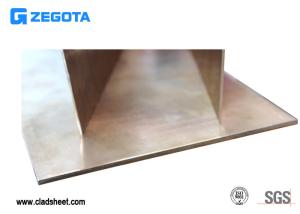 Wholesale Gold Rosy Stainless Steel Color Ultrathin Copper Clad Steel Sheet from china suppliers
